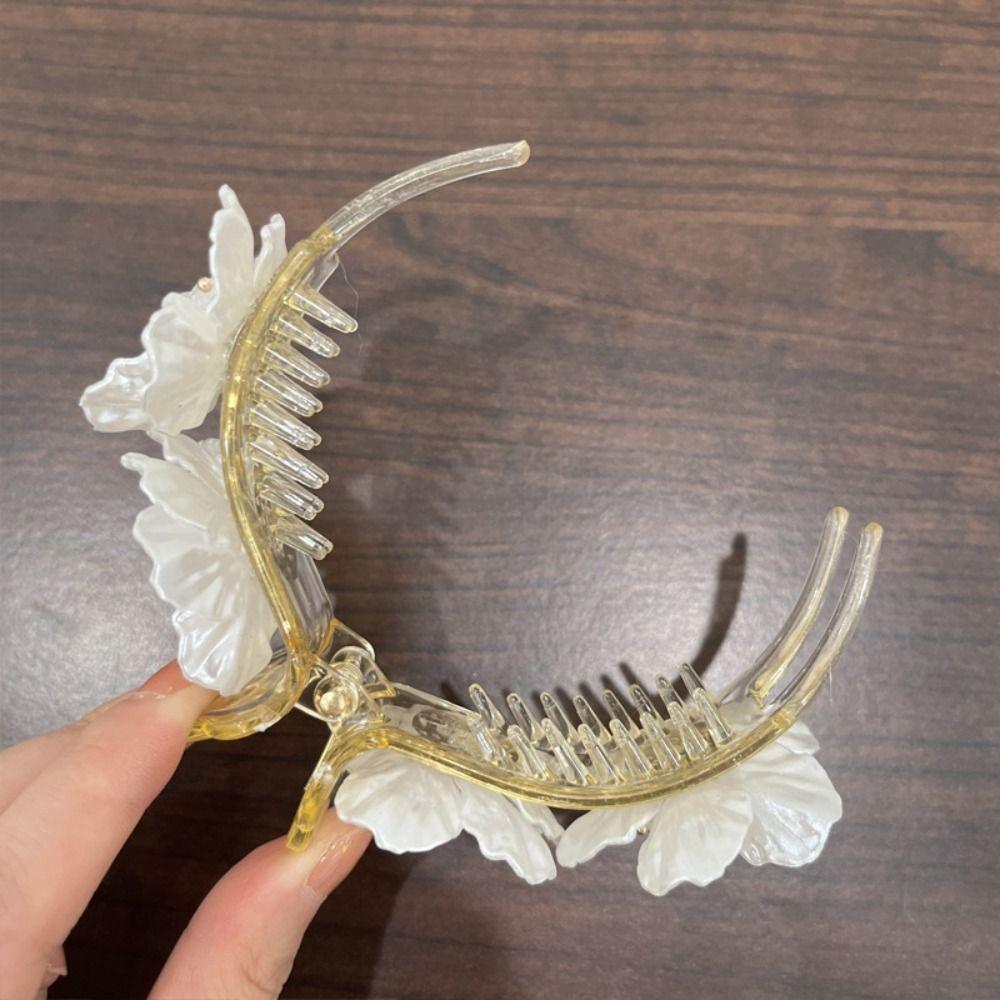 French Style Flower Hair Clips Wedding Hair Claws Sweet Flower Hairpin  for Women Girls