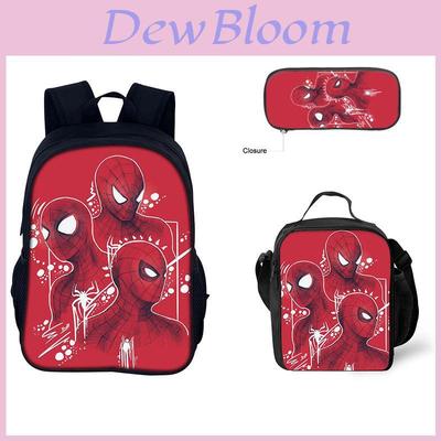 Spiderman Dual Shoulder Bag Pack With Digital Print For School And Education Use