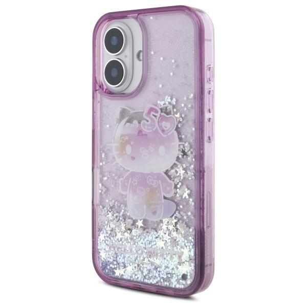Hello Kitty Hkhcp16Sl50Ppu Iphone 16     6.1 Fioletowy/Purple Hardcase Liquid Glitter 50Th Anniversary Party