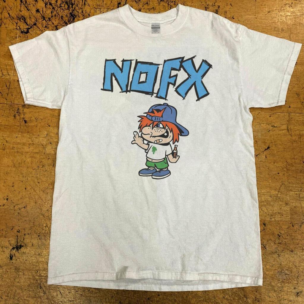 Herren Damen Fans Essentials Kurzarm Tops Modemarke Sommer Lässig Tägliches T-Shirt NOFX Rockband Grafik Baumwoll T-Shirt Unisex