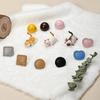 Small Leather Drawer Handle Zinc Alloy Heart Shaped Handle New Small Hole Handle  Bedside Cabinet