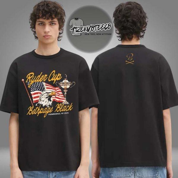 Ryder Cup Merch Store 2025 Ryder Cup Flag And Eagle Two Sided Unisex T-Shirt Unisex T-Shirt S