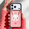 Bunny Rabbit Painting Design Phone Case for iPhone 17 16 15 14 13 Pro Max Back Cover for 12 11 Pro Coque