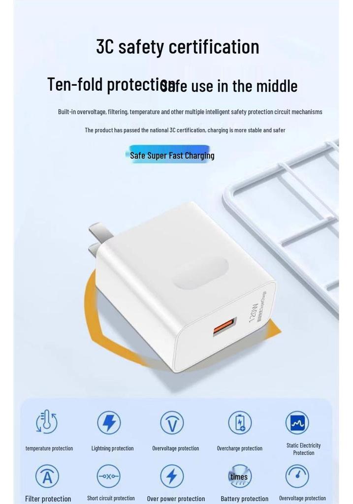 Official 240W Super Fast Charging Charger & Data Cable for Mate40/P50 Phones