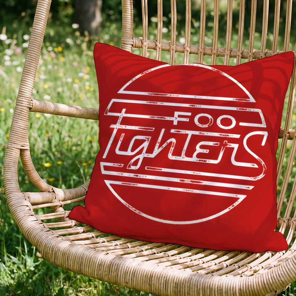 Fashion FFoo Fightersing Cushion Cover Versatile DoubleSided Pillow Case Fit for Sofa Bed Car Daily Decor