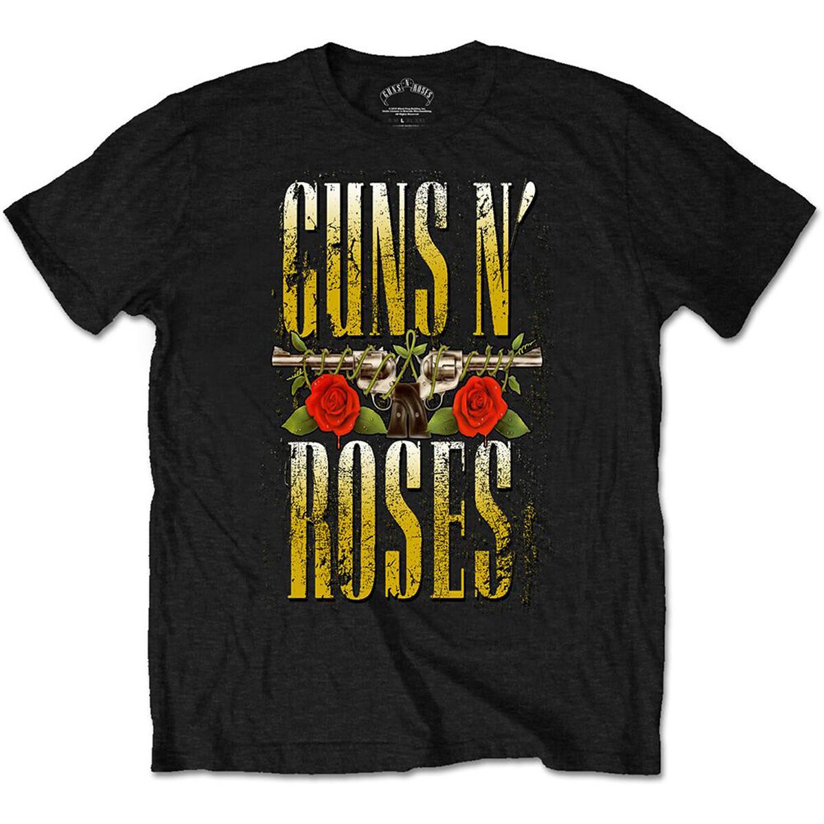 Guns n Roses Big Guns Logo Rock Heavy Metal Official Men s T-Shirt- M