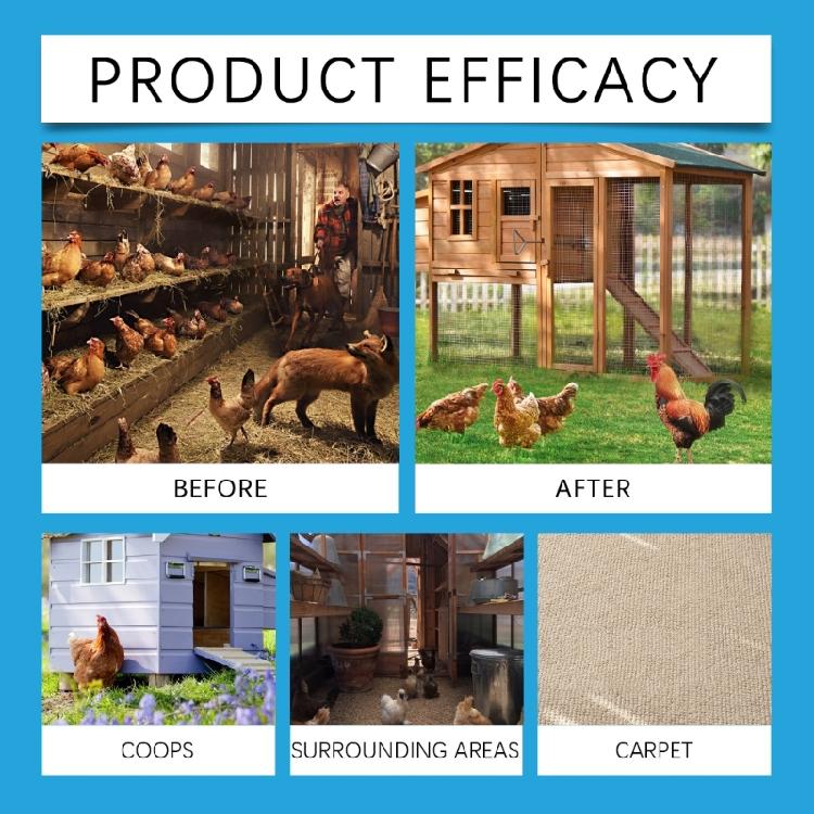 Ambientador Natural para Gallineros Limpiador de Gallineros Eliminadores de Olores para Pollos Más Saludables