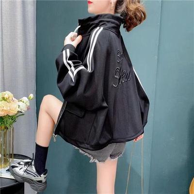 ZOSOUL Minimalist Stand-Collar Zip-Up Sweatshirt