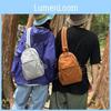 Solid Color Backpack Lightweight For Travel Outdoor Casual Fashion Schoolbag