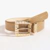 New Women's Crocodile Pattern Buckle Crocodile Pattern Patent Leather Chic Fashion European and American Business Belt