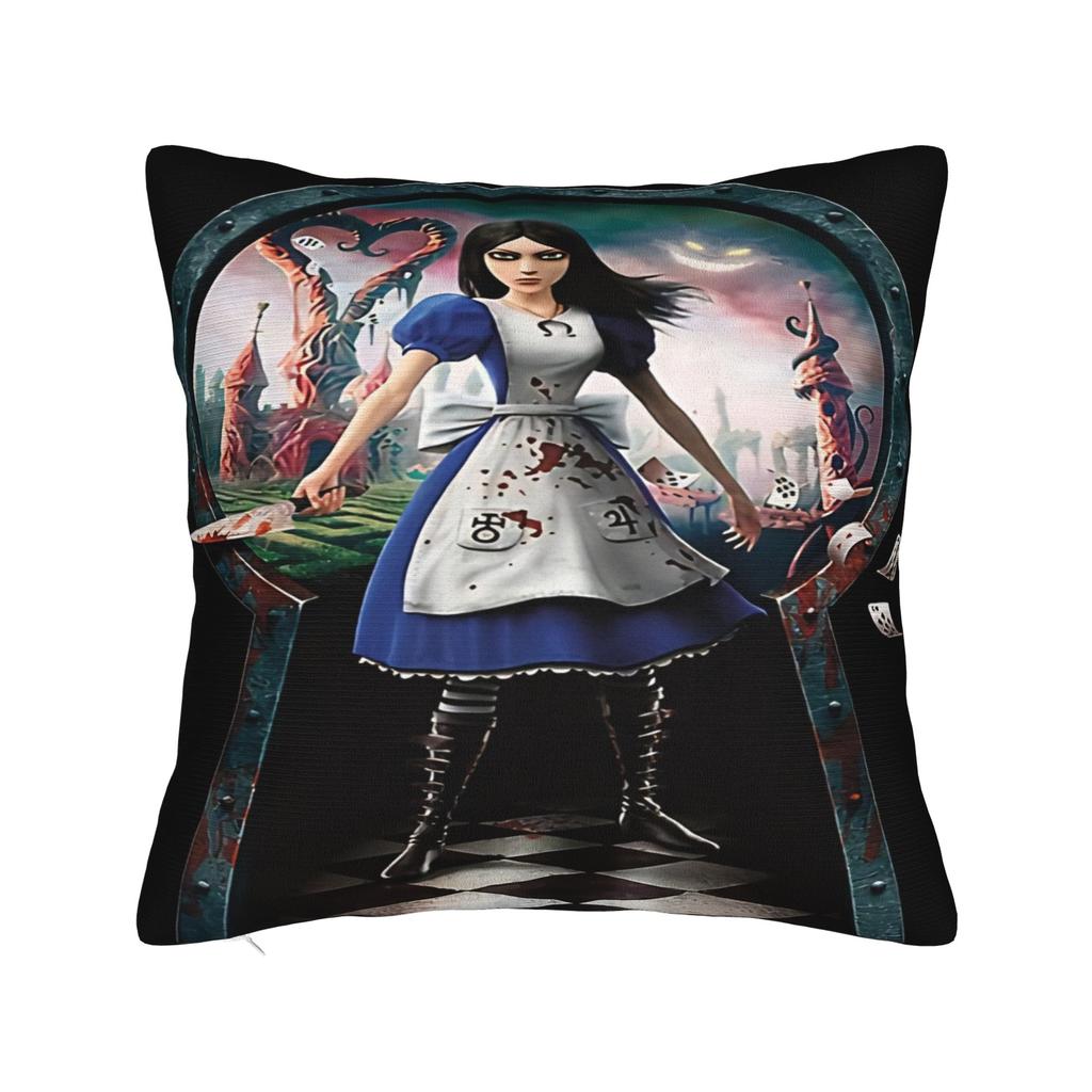 A-Alice Madness Returns Pillowcases Game Kawaii Pillow Case For Wedding Party Home Decor Square Pillow Cover