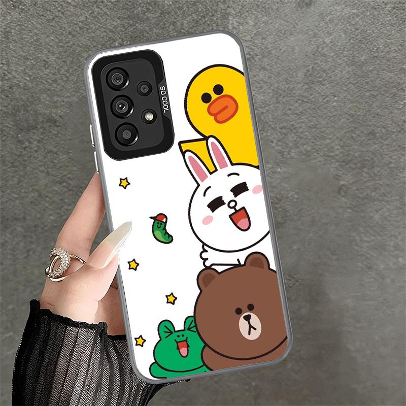 Cartoon Bear B-Browns C-Conys Soft Phone Case for Samsung A17 A16 A15 A14 A13 A57 A56 A55 A54 A53 A37 A36 A35 A34 A33 A26 A25 A2