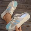 Fashion Ladies Shoes 2025 Hot Sale Closed Toe Women's Slippers New Front Lace-up Fashion Color Matching Light Comfortable Casual Shoes