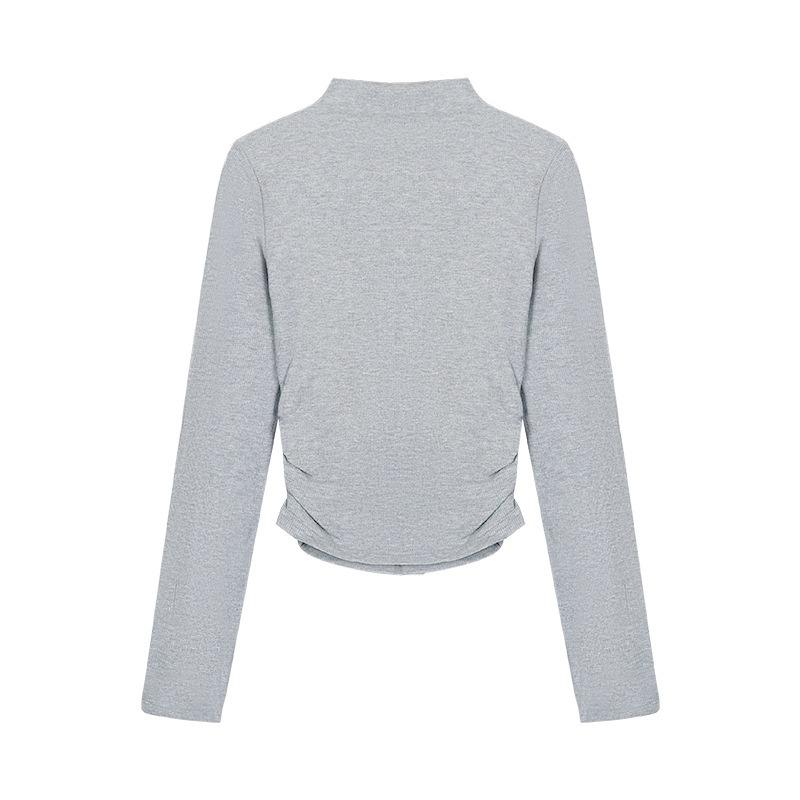 Interior Long Sleeved T-shirt Women's High Neck Base Shirt