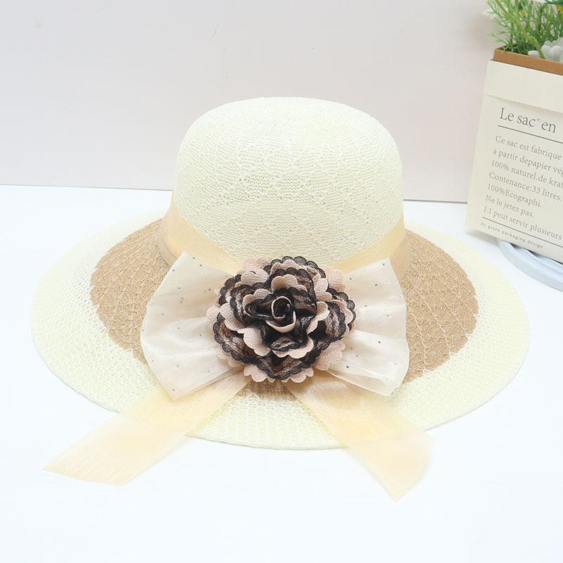New Straw Hat Women's Outdoor Sunshade Sunscreen Hat Big Brim Trendy Vacation Beach Hat Breathable Cool Hat