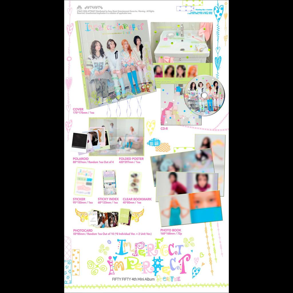 [Pre-order] FIFTY FIFTY [Imperfect-Imperfect] 4th Mini Album + Free Gift