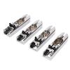 Electric Bass Bridge Metal Wear Resistant Textured Individual 4 String Electric Bass Guitar Bridge
