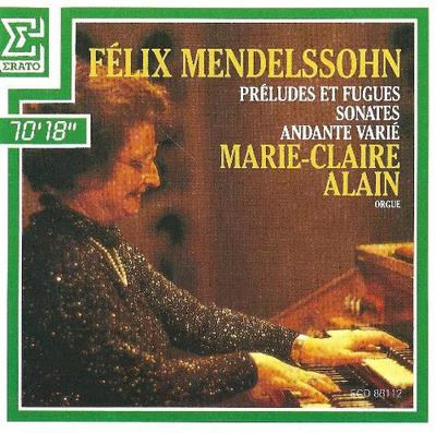CD FELIX MENDELSSOHN-BARTHOLDY , MARIE - Preludios Y Fugas-Sonata [CD] ECD88112 Erato Japan Classical Used