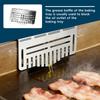 Grill Grease Gate Heavy Duty Rust-Resistant Easy-Install Stainless Steel Grease Gate for Backyard BBQ Camping Trips Park
