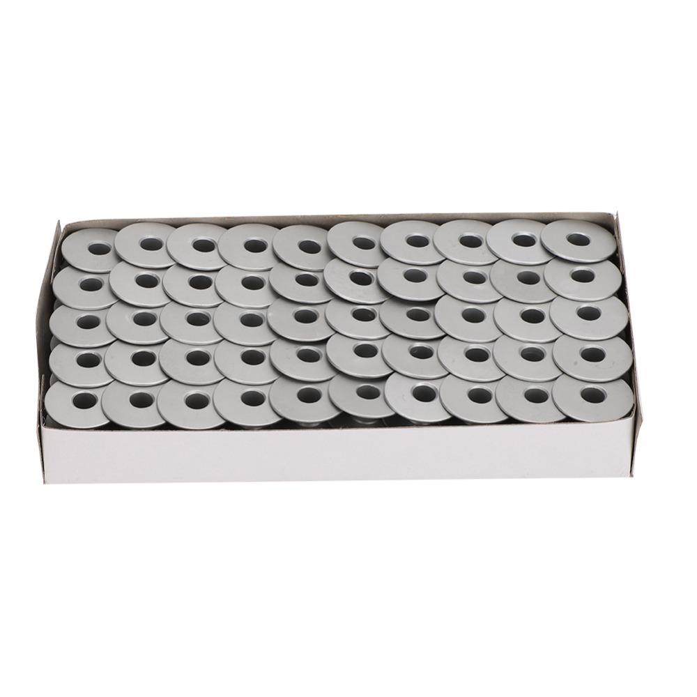 100PCs 40264A Flat Metal Bobbins Aluminum Embroidery Machine Bobbins  Machine Maintenance