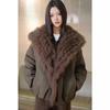 Haining Fur Fox Fur Jacket Women's Short Loose Goose Down Jacket New Pie To Overcome Winter Popularity