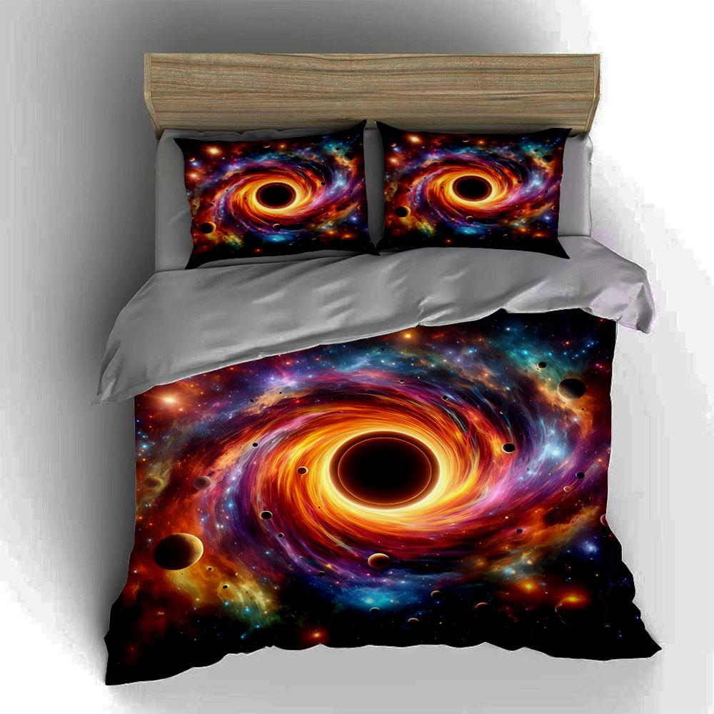 "Cosmic Black Hole" Bedding Duvet Cover Sets Duvet Covers Pillowcases Gifts (1 * Duvet Cover 2 * Pillowcases, Without Duvet Insert)