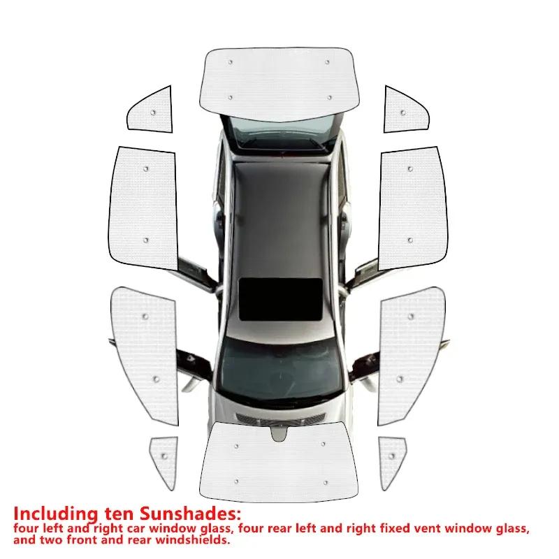 Pilnos apsaugos nuo saulės skydeliai Honda Fit Jazz 2008~2013 GE GG priekiniam stiklui, langams, pilnas apvadas, skydelis, prasti automobilio aksesuarai 2009 2010