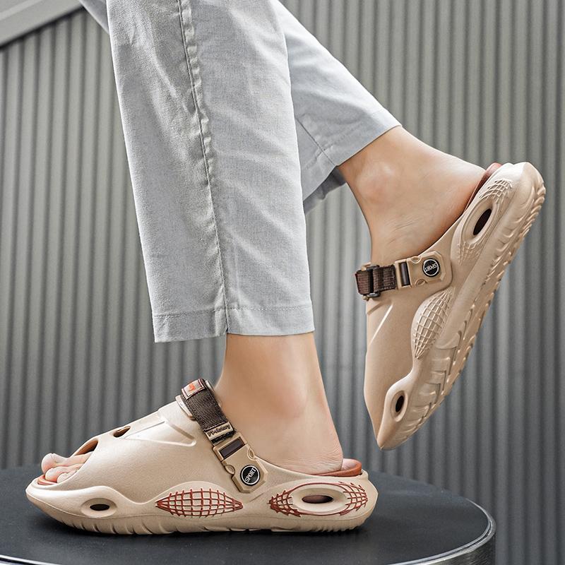 Модные новые распродажи мужские сандалии Eva летние повседневные тапочки спортивные — фото 7