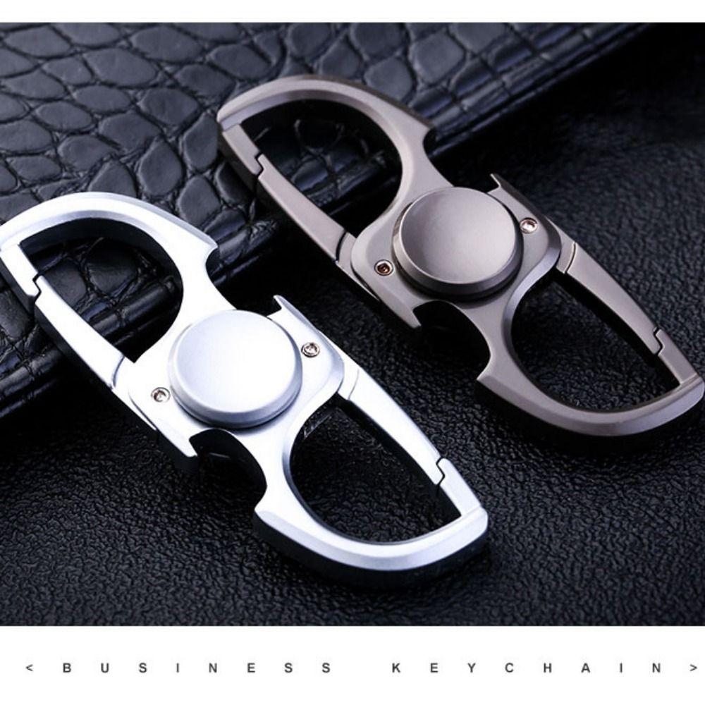 

Hand Spinner Fidget Bottle Opener Stainless Steel Car Key Waist Pendant Kids срібний