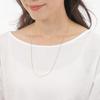 Goods 18K Yellow Gold Curb Chain for Men and with Clasp [Happy Shop] Necklace, 60cm, 1.2mm Wide, Double-Sided, Women,