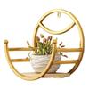 Good-Wrought Iron Balcony Wall-Mounted Flower Stand - Restaurant Wall Flower Rack, Plant Storage Shelves For Living Room