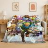 Classic Game ZZelda Cartoon Link Flannel Blanket Soft Warm Throw Blanket for Bedroom Living Room Bed Travel Camping Picnic