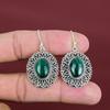 Malachite Earring Gemstone Jewelry Handmade Earrings 925 Sterling Silver Earring Top Quality Malachite Jewelry Vintage Earring Gifts For Her