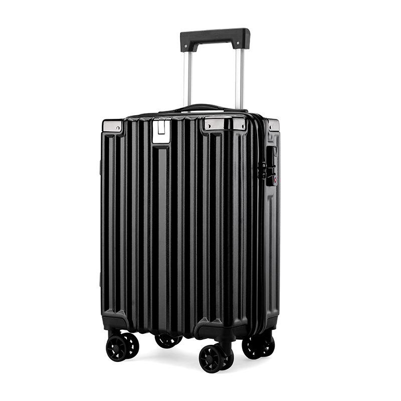 Großvolumiger geräuscharmer Spinner Aluminiumkoffer - 24" sturzsichere Reisetasche, 20" Handgepäck