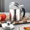 Large Capacity Oil Filtering Pot BPA-Free Stainless Steel Strainer  Household
