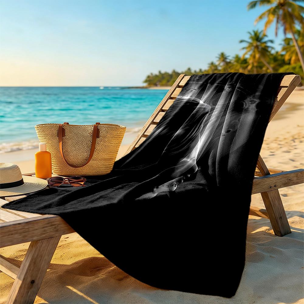 Gothic Style Beach Towel Super Soft & Absorbent Comfortable Lightweight
