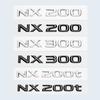 Kufr auta ABS chrom leskle černá Písmena Loga Odznak Emblém Obtisky Stylingová nálepka Pro NX NX200 NX300 NX200t Příslušenství
