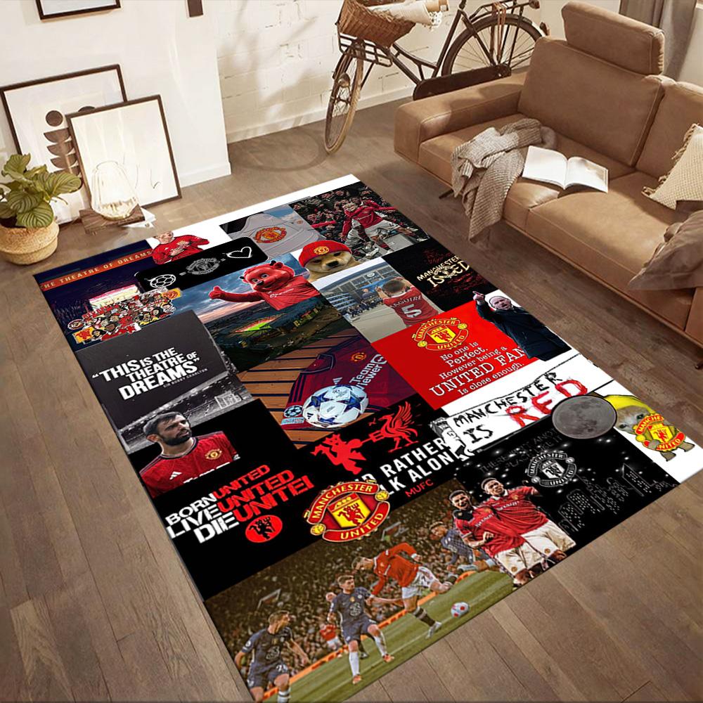 Manchester Floor Mat Perfect For Dormitory Balcony Outdoor Game Room Antislip Rug Anime Office Decor Perfect Birthdaychristmas Gift Idea