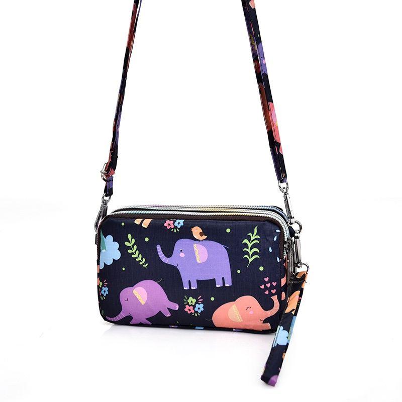 Zipper Long Wallet Mobile Phone Bag Shoulder Bag Crossbody Bag Wrist Bag Plus Large Coin Purse