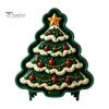 Festive Gingerbread Man Pastry Tools Christmas Mini Pie Mold, 3D Relief Embossed Hand Baking Holiday Pressed Dough Stamps Reusable DIY Press Mold for