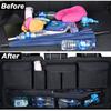 Car Trunk Storage Bag 10-Pocket Oxford Cloth Seat Back Organizer with Zipper Mesh Universal for Suv Sedan Hatchback Trunk Bag