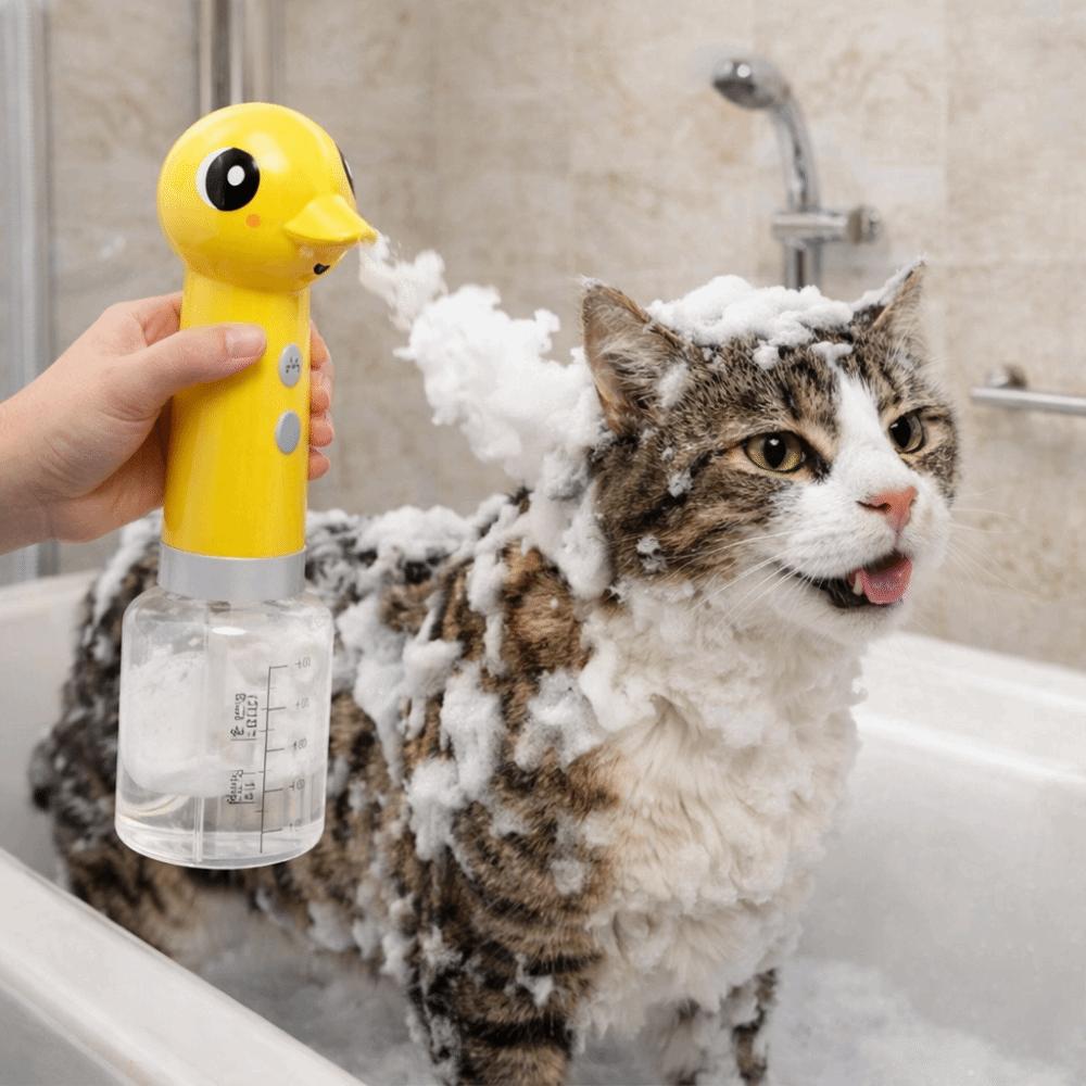 Rechargeable Pet Bathing Foaming Machine Cartoon Dog Soap Sprayer  Outdoor Washing