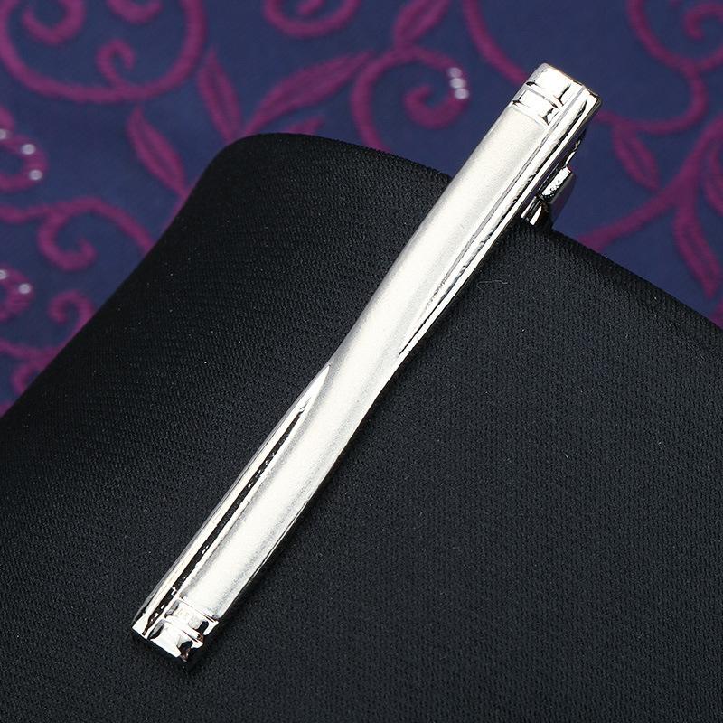 Herren Mode Vielseitige Krawattenklammer Business Anzug Gold Silber Hochzeit Herren und Damen Anstecknadel Koreanische Version Sicherheitskragenclip