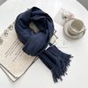 Kašmírový šátek na ruku, podzimní a zimní, jednobarevný, dámský, tlustý střapec, jednoduchý a všestranný, měkký a teplý, imitace kašmíru
