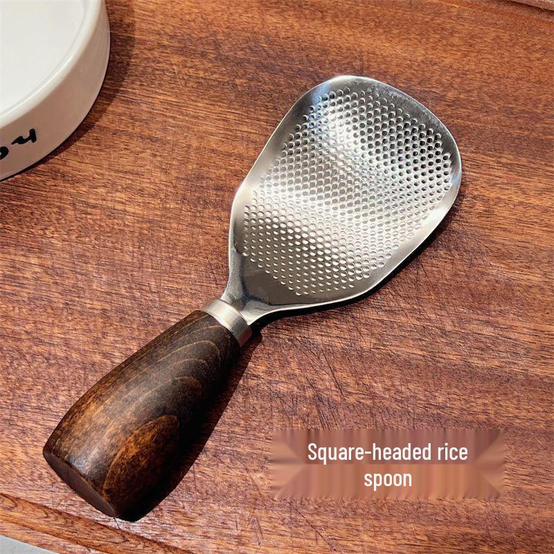 Enhanced Stainless Steel Rice Spoon - Heat Resistant and Food Safe