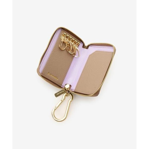 And Chouette Monogram Key Case 00482320295102 Greige