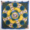 HERMES JEU DES OMNIBUS ET DAMES BLANCHES (Omnibus and White Ladies' Game) (Carré Geant cashmerex silk) scarf multicolorUsed
