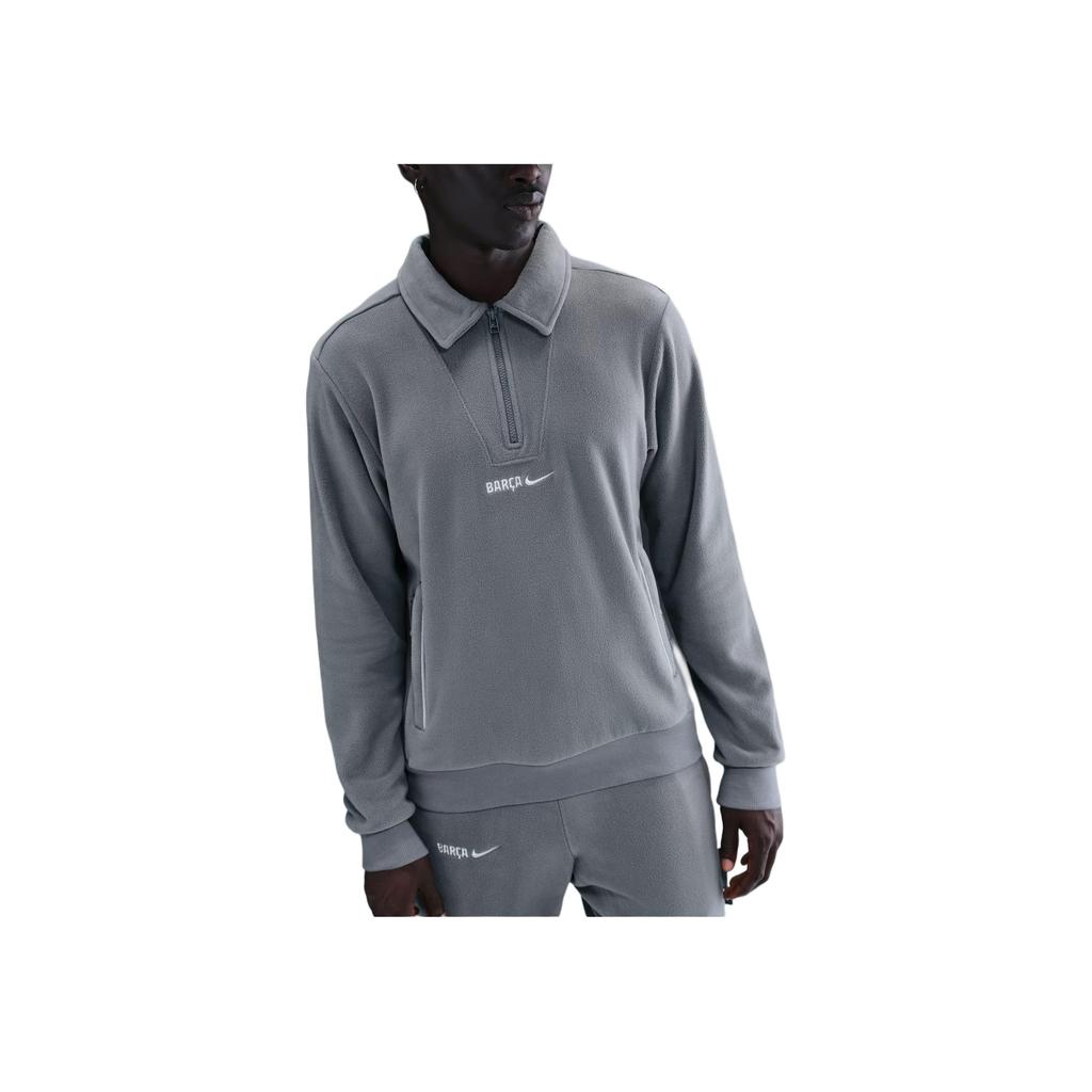 Nike Sports Polo Neck Pullover Long Sleeve Sweatshirt Men Sweatshirt HM4280-084