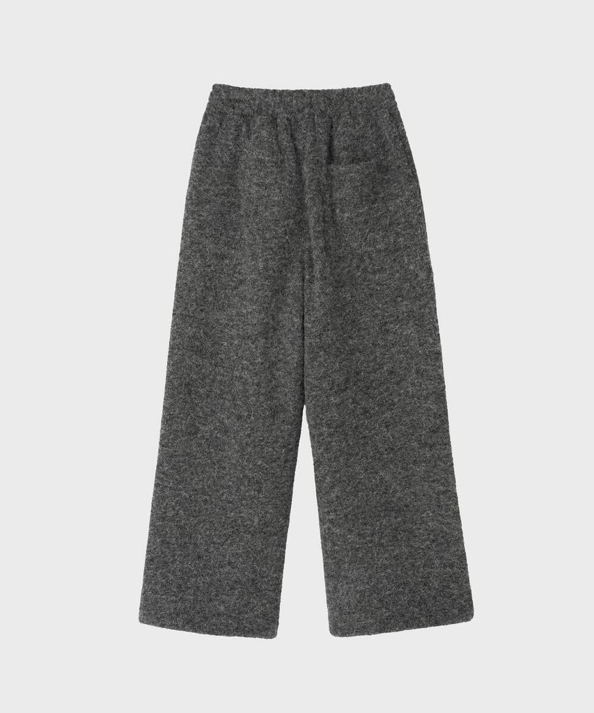 FALLETT Fleece Two-Way Elastic Waist Pants Gray
