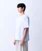 ADERNM Double Stitch Neck Binding Minimalist T-Shirt White Melange